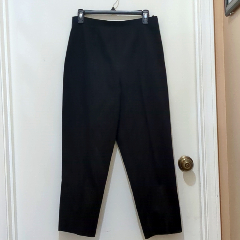 Talbots Petites Stretch Black Pants Size 8